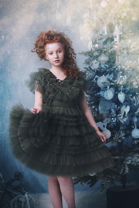 Forest Fairy Ruffle Dress